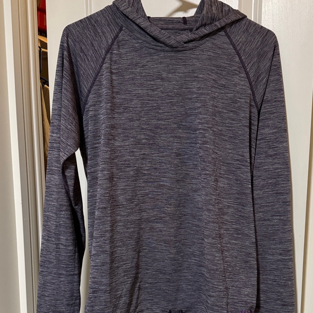 Purple Long Sleeve heatgear Hoodie